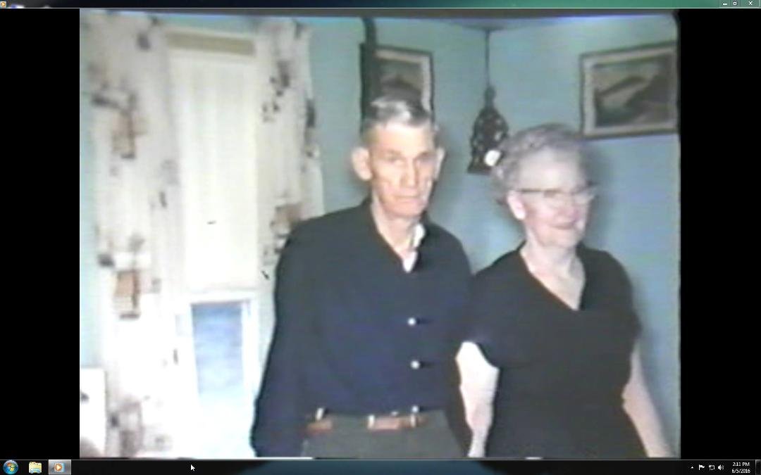 My great grandparents, James and Ora, circa 1968