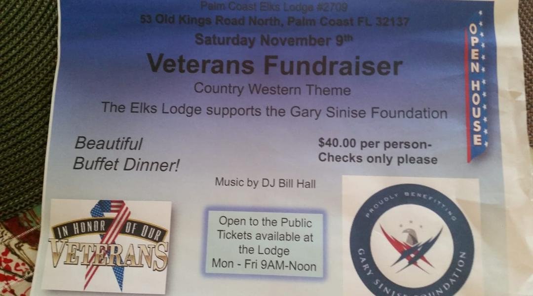Open to the public. Buy your tickets and come out to support this great foundation that takes care of our Veterans, first responders and their families. Raffle on two very large baskets of cheer can be seen at the lodge.