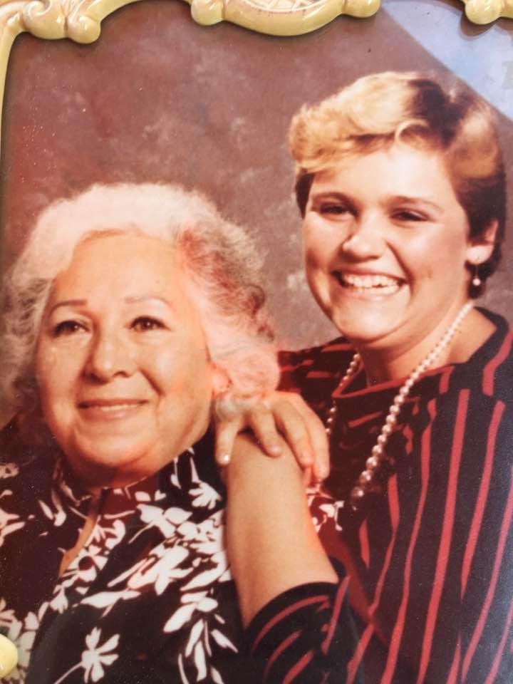 My grandmother Tillie and me.