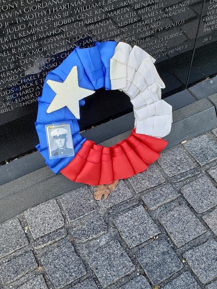 A tribute to a fallen soldier