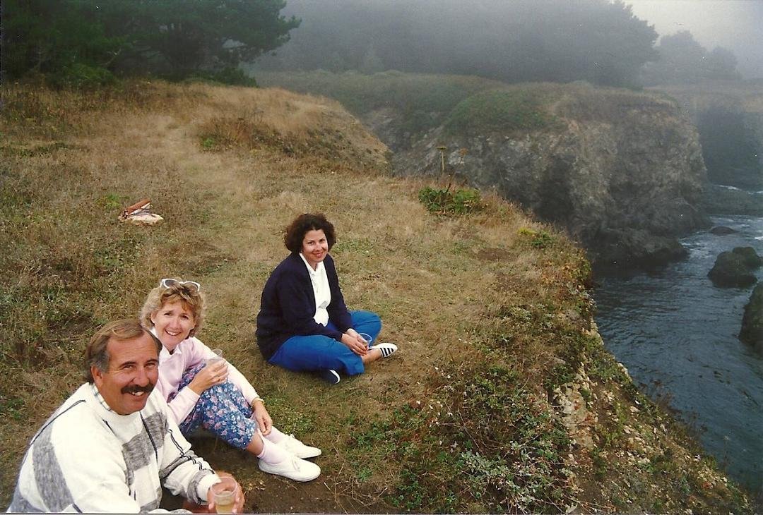 29 years ago today Jeanne and I celebrated our first wedding anniversary on the very bluff just north of Mendocino where we were married. Jeanne threw her bouquet into the Pacific. Richard and Lori, can you believe it's b