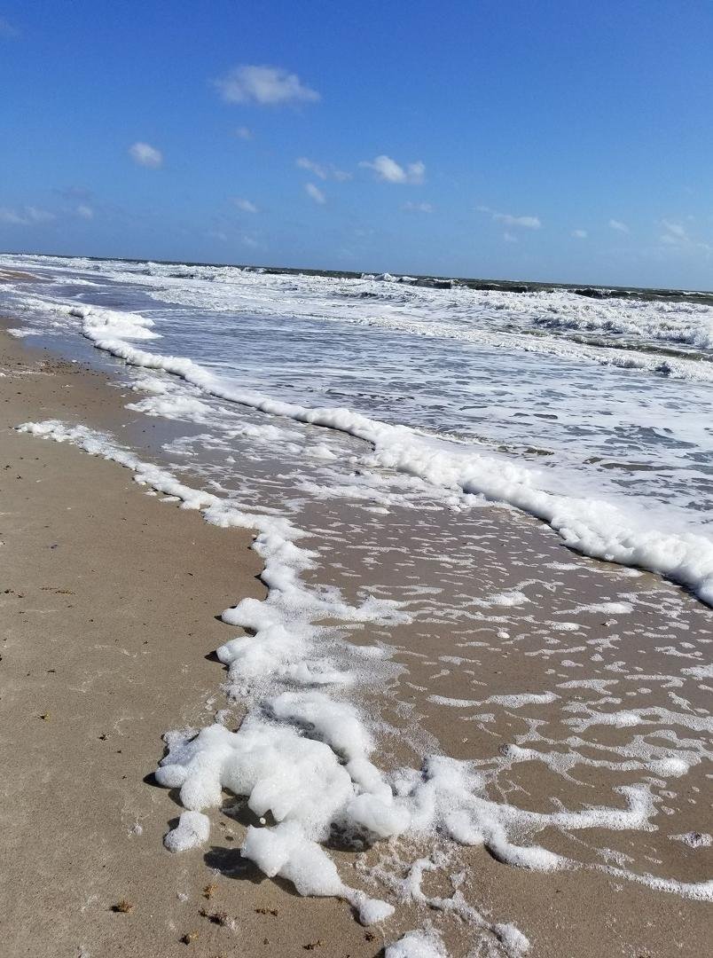 Tide detergent sponsored beach soap foam day....amelia island😊