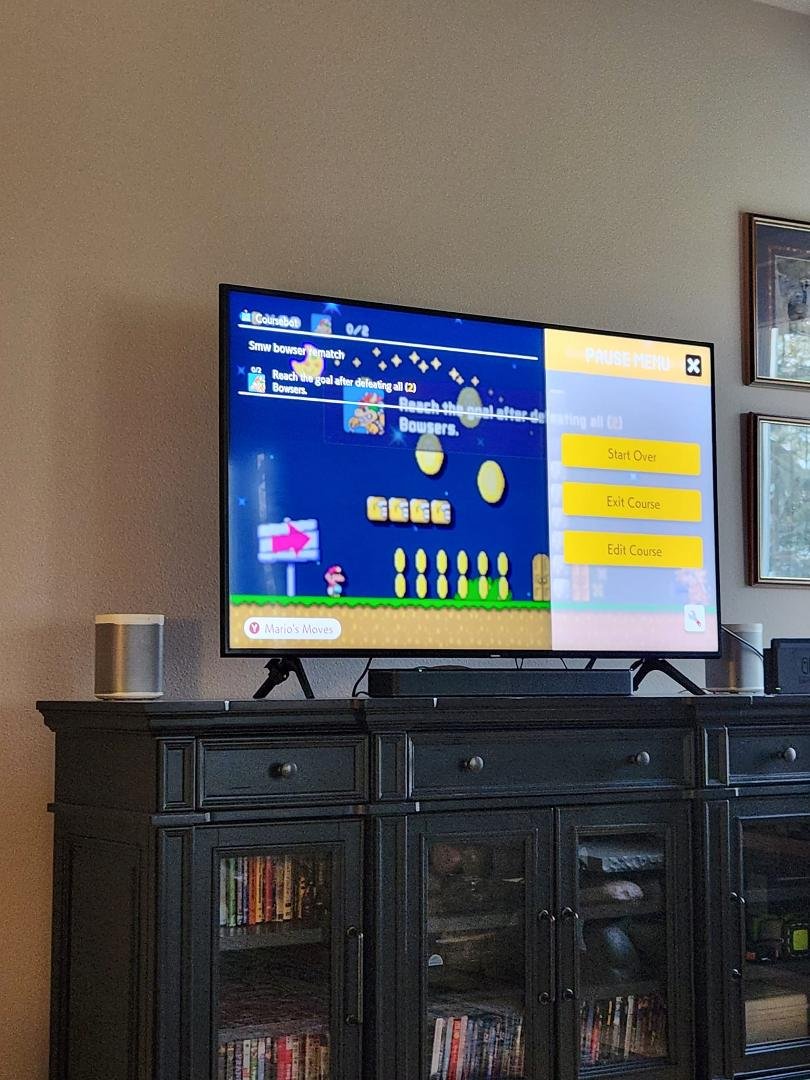 Doing some super Mario maker 2