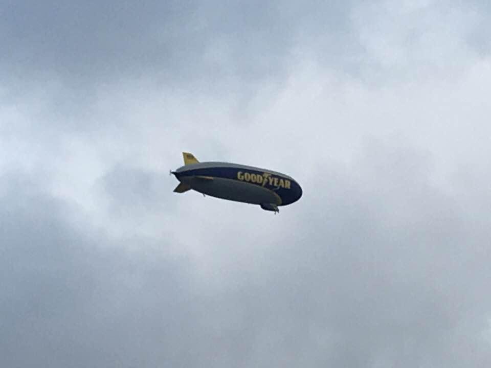 Goodyear Blimp at A’s game!!