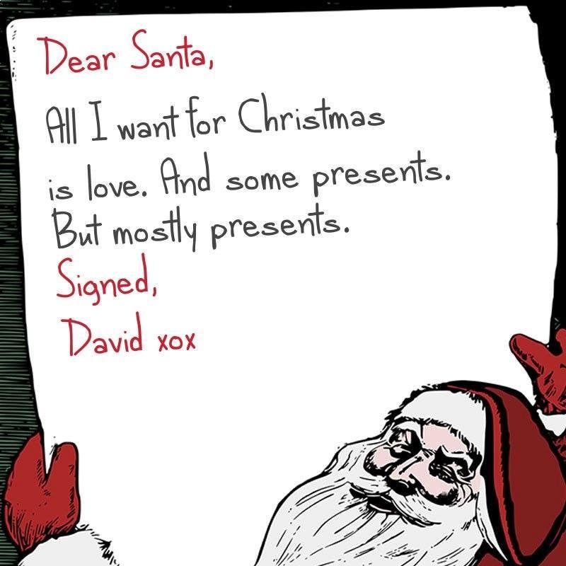 Getting presents that you want is like giving presents they want. If that isn't love then I don't know what is.