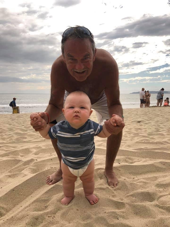 Papa with his grandson.