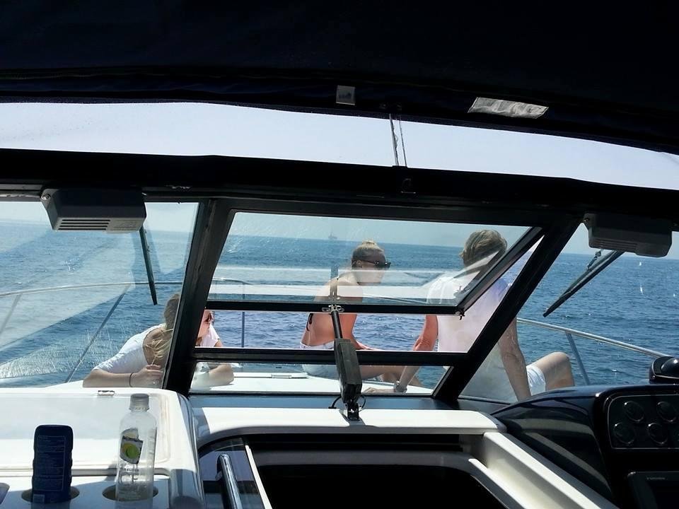 Just out on the family boat. Cruising and relaxing.