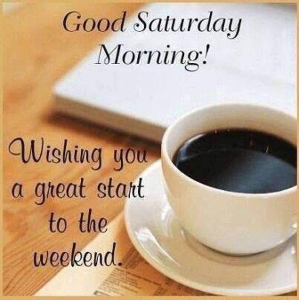 Great Saturday have a blessed one