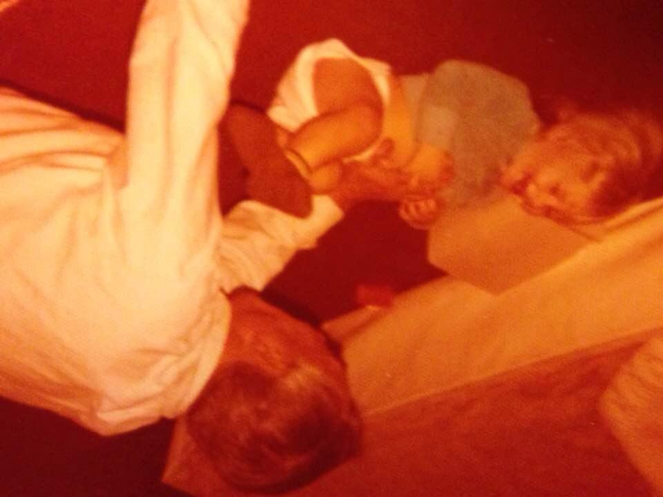 Early in 1976. Jason and grandpa. How he adored the little one the most joy in 10+ years