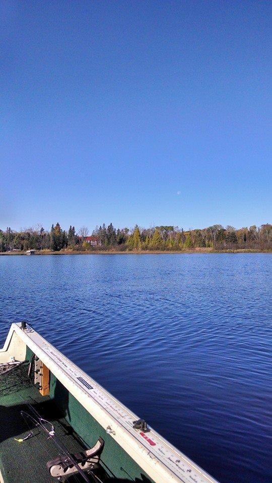 Nice day up here gee I just love it one 18 inch small mouth so far