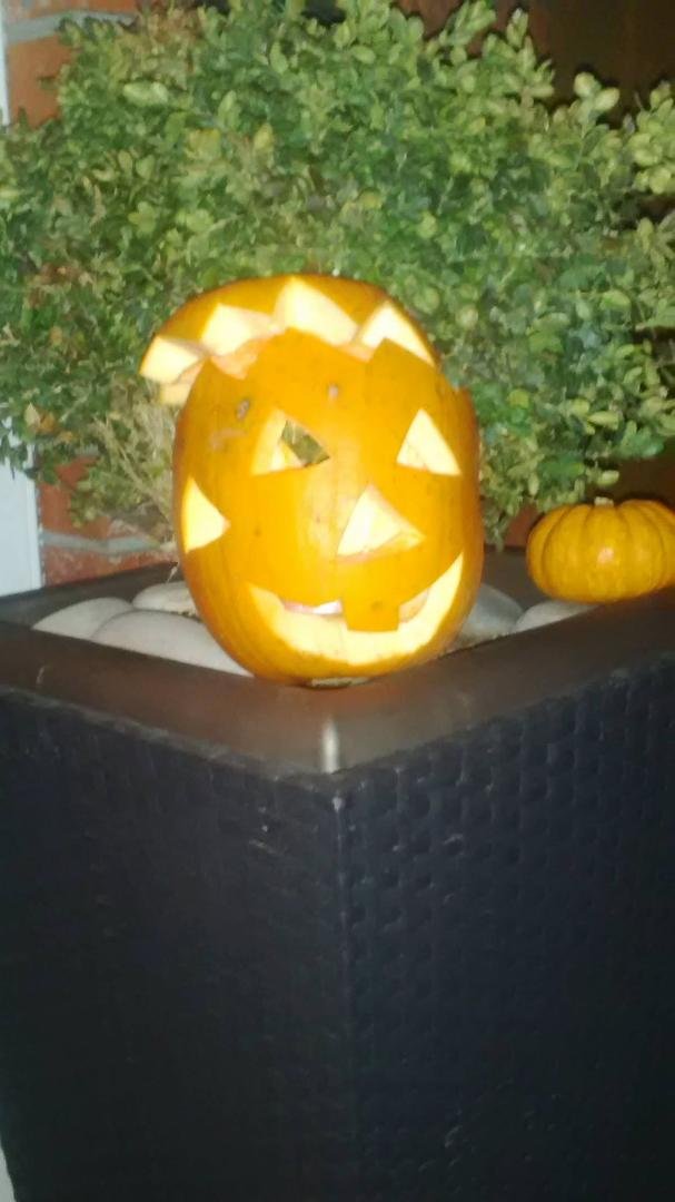 Ready for the cute little trick or treaters!