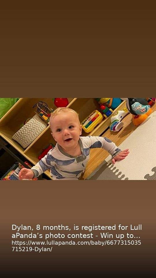 Dylan 8 months so cute.