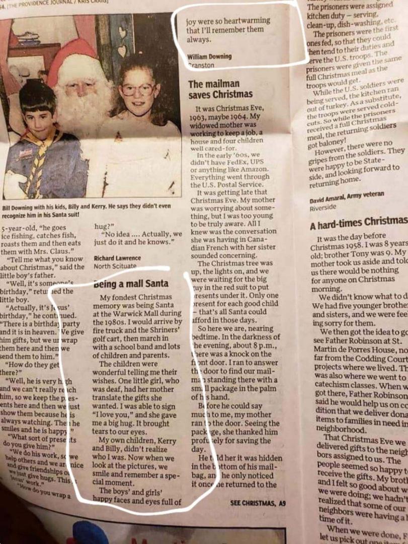 This was the best time in my life. I fooled many people ,some even said who are you , and I said SANTA.
