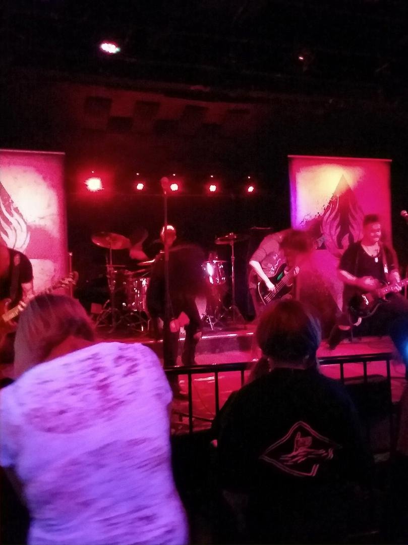 Last night I got to be a "teen" again! Had a fantastic time at
"Ignite the Fire" band's performance in Maryland. I am honored to friends with the drummer's mom and got to spend the evening dancing, waving, and listening to