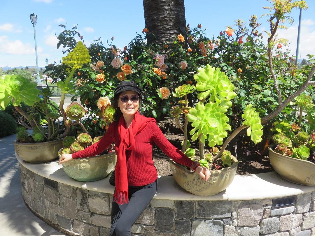 With Agnes in Napa