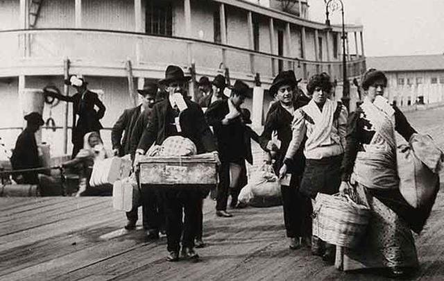 When we rant about damage immigrants are causing to America, it is best we pause to think about how we came to be here.  Ellis Island about 1900.