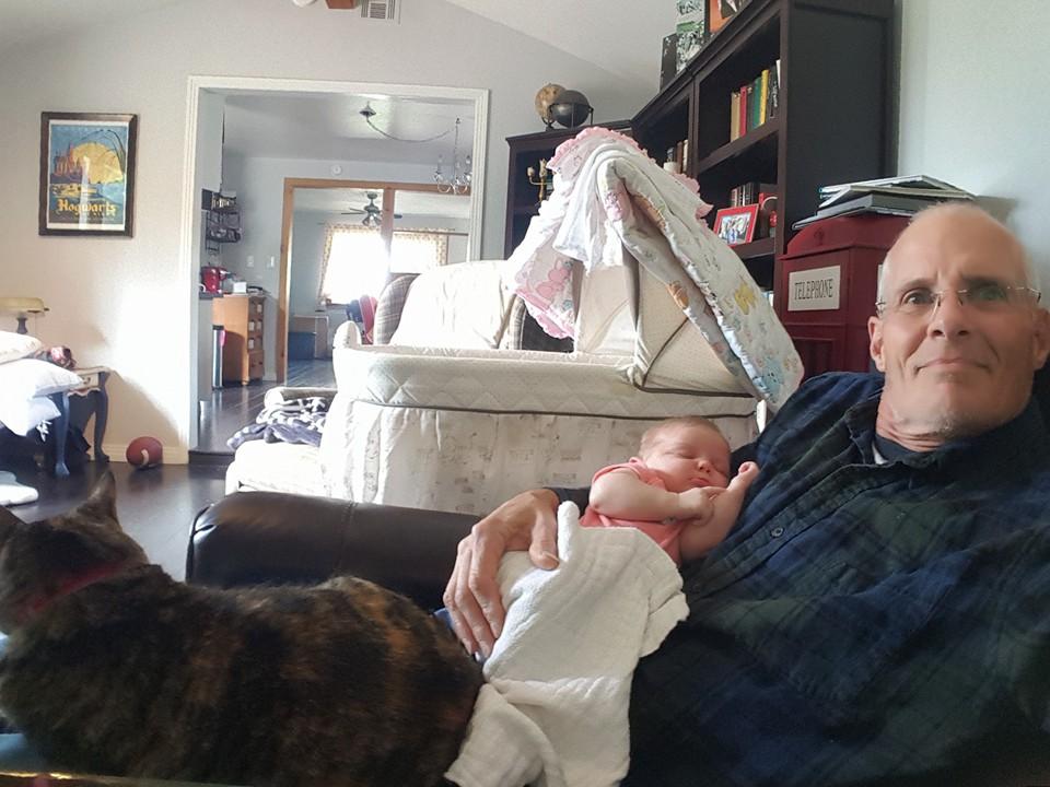 Rory and Papa taking it easy.