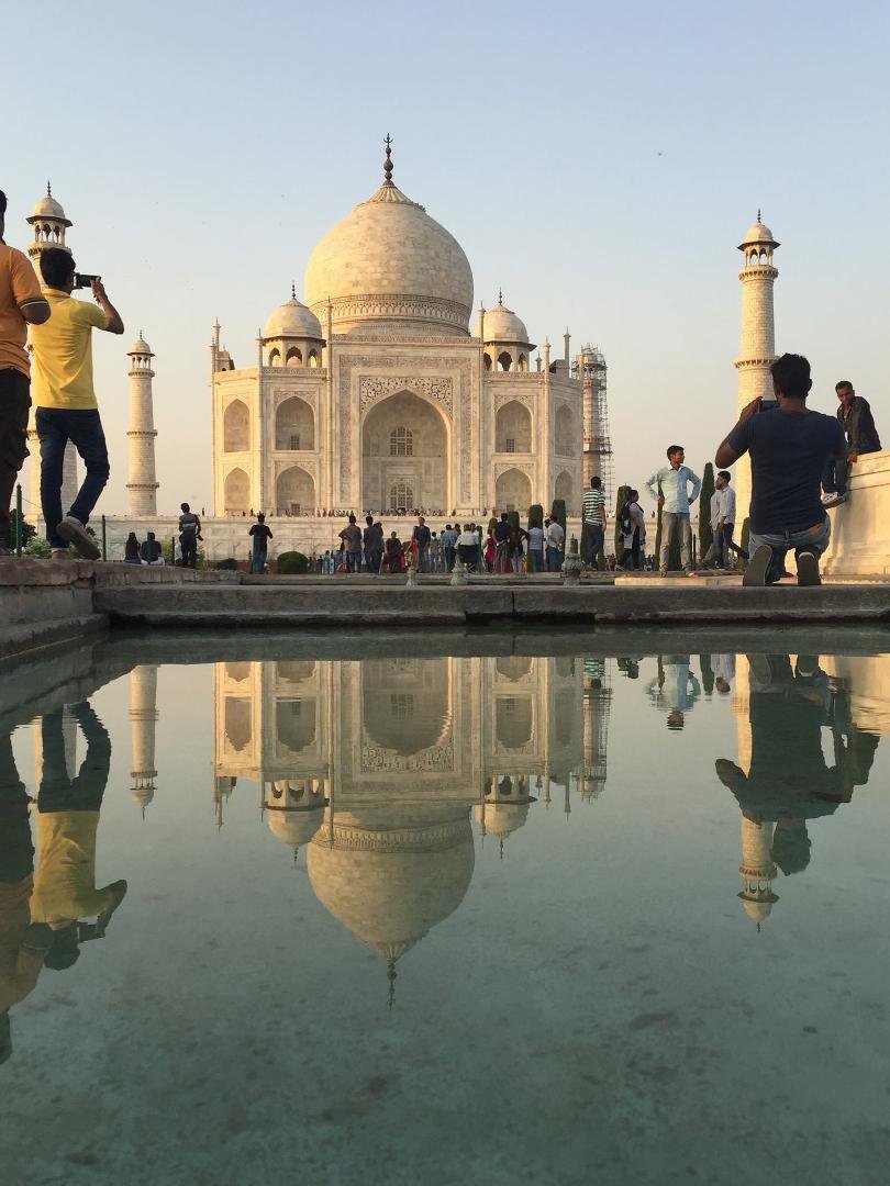 Finally at the Taj.