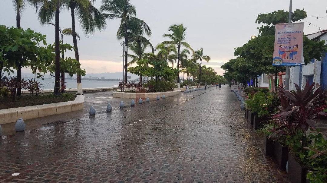 Early morning run. A little rain but where is everyone?