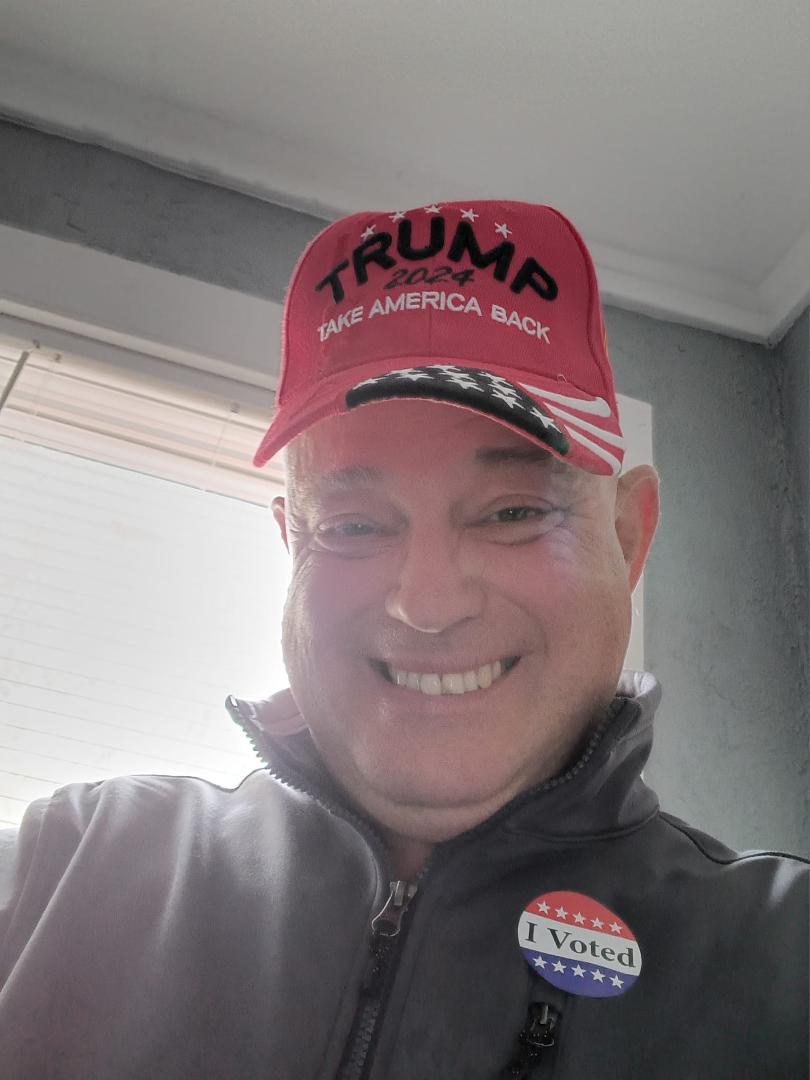 Today I went out to Rumford High School and voted ,for President Trump and to drain the swamp again. Let's make America great again.  Trump /Vance 2024!!! Amen. Hallelujah.  God is great.!!!