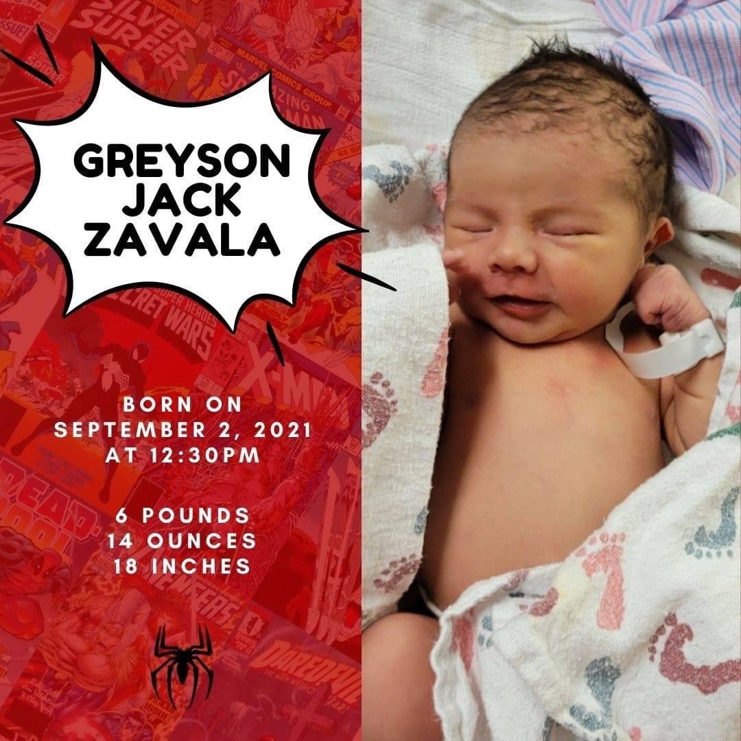 I want to introduce my Grandson, long awaited and much loved.