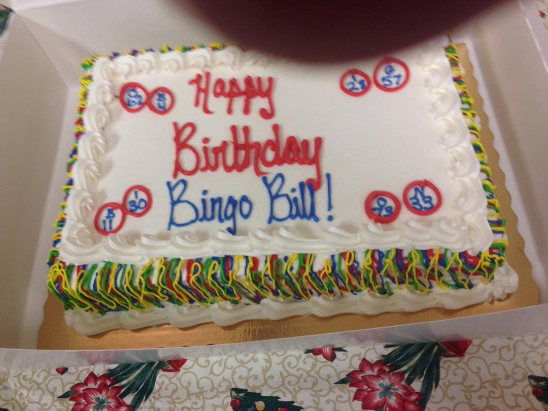 This was today at the club with the bingo guys and gals. It was a good day; thanks to all!