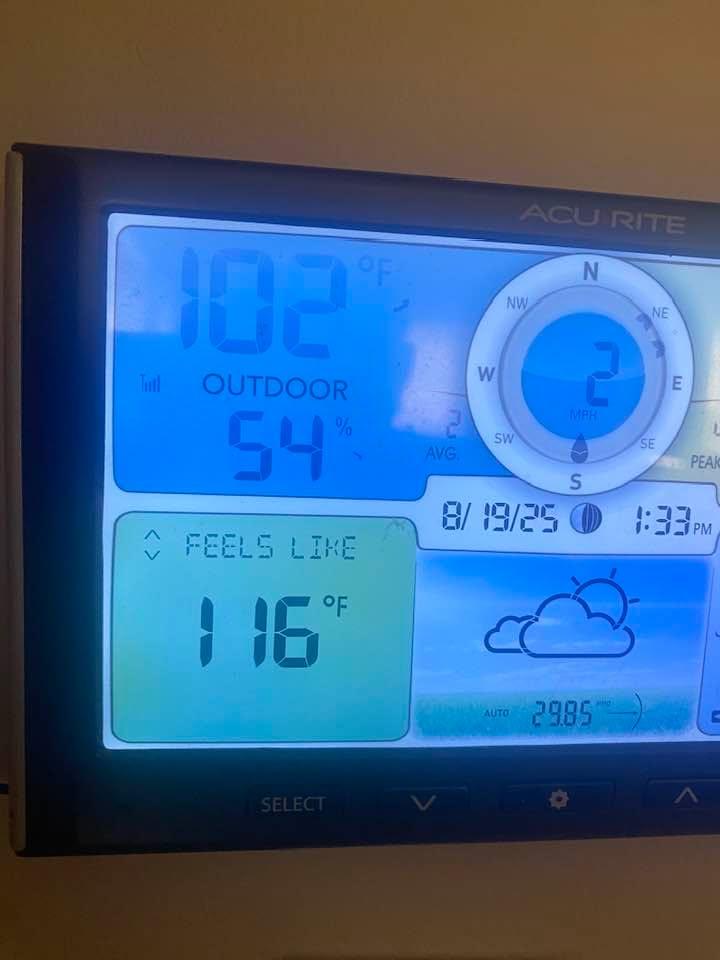 Warm today