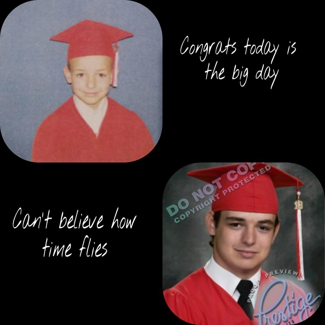It's been a long journey but today begins a new chapter in your life. I am so proud of the man he has become with Trenton Gilmore