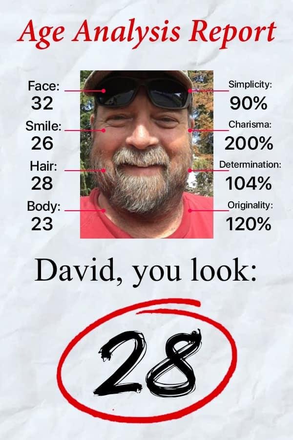 Yeah I look 28, maybe 128 😂