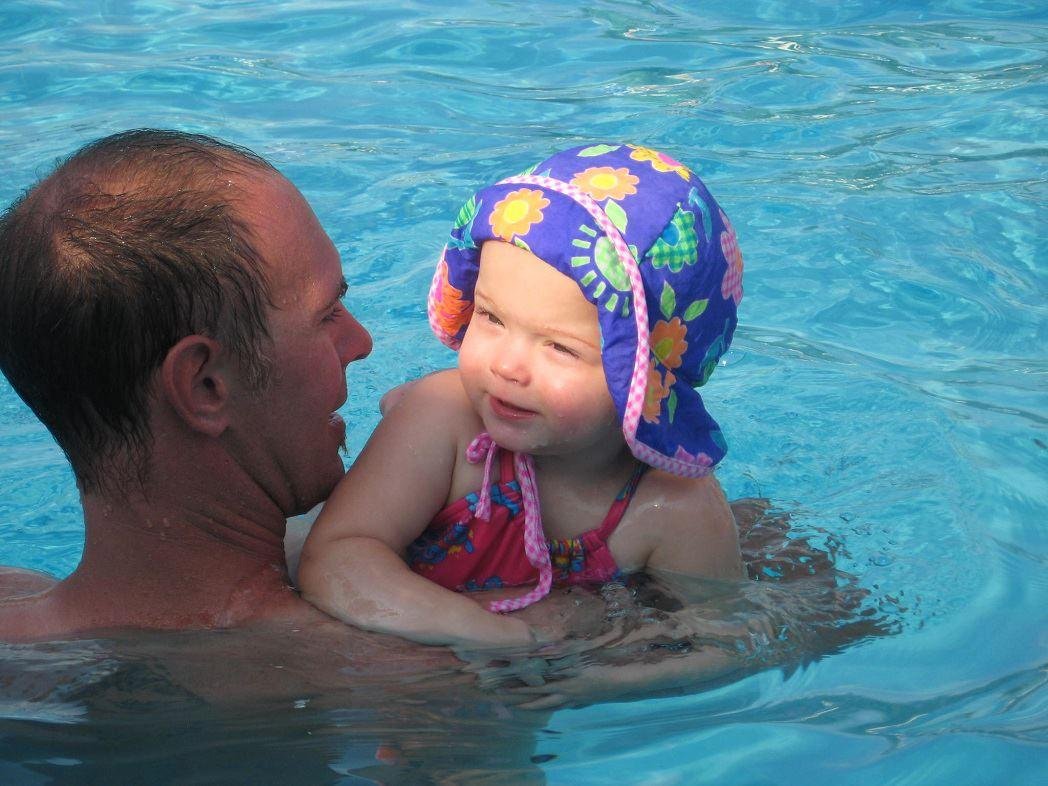 Lane with her Uncle Justin.