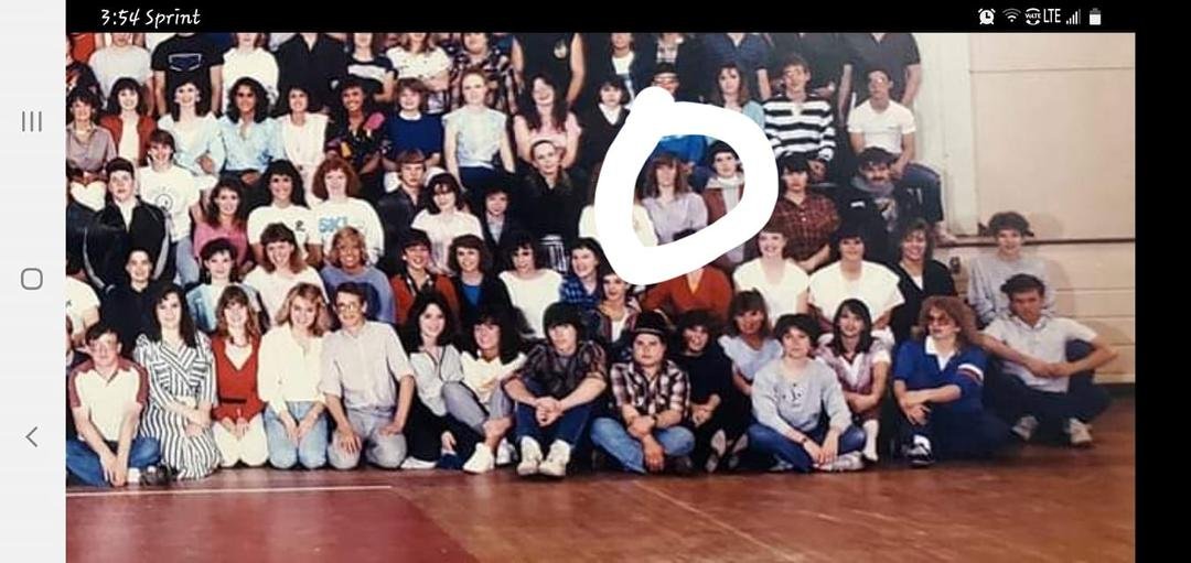 I guess it's 1986 sandpoint high school the one circled is me