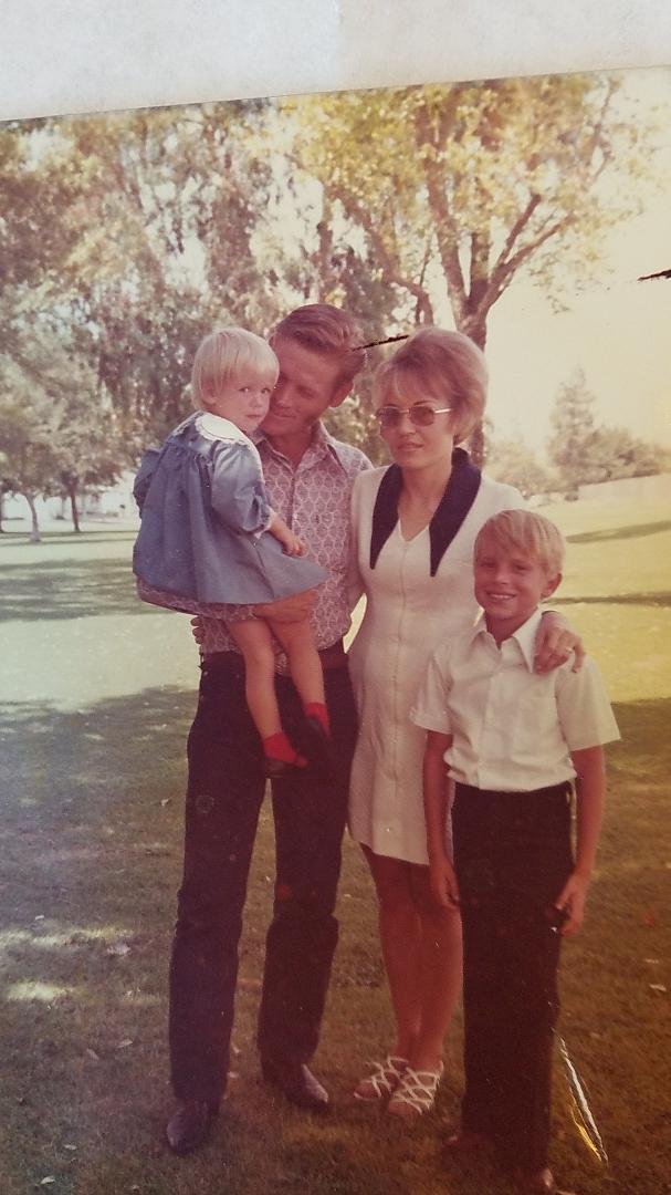 Left to right: Melanie French Sheff, John French, Judy Bartlett French, Henry, and Johnny French.