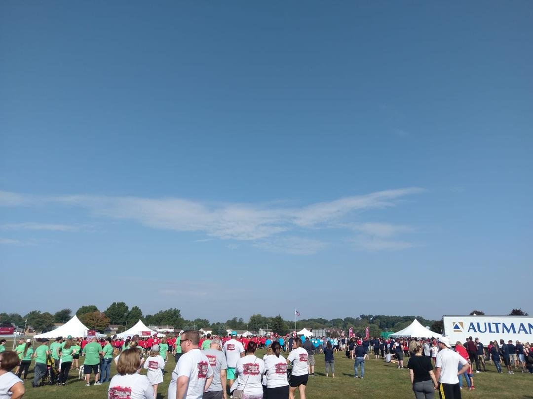 Angel wings over the start of the #StarkHeartWalk. .