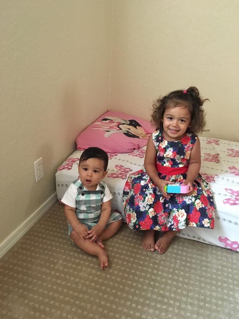 Our wonderful grand kids, Mariah and Andre. This picture is birthday gift from Nicole and Marcus to me. So precious!