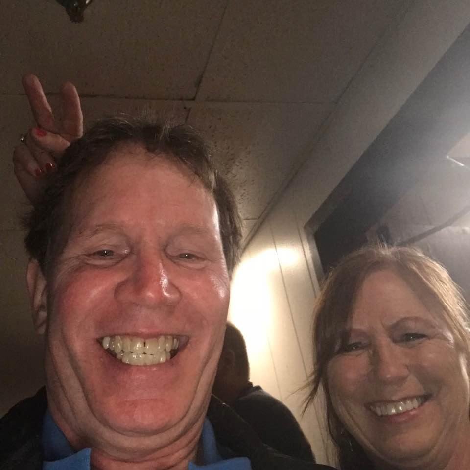 Me and Bonnie Schwartz Mruz at the Flash Mob..
