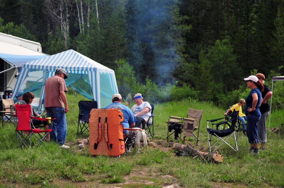 Camping at Lincoln Park. My mom's (Glenna) favorite camping area.