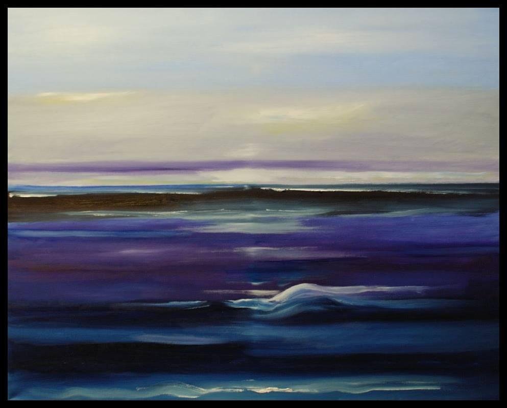 Just finished this painting 24"x 30." For today, we'll consider it a view off the coast of Ireland. LOL!