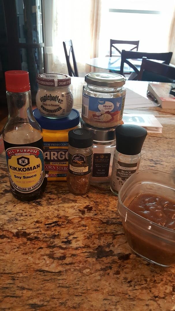 All OF this made an AWSOME sause.  Ok, here are the additives. I'm working on it.  Lol