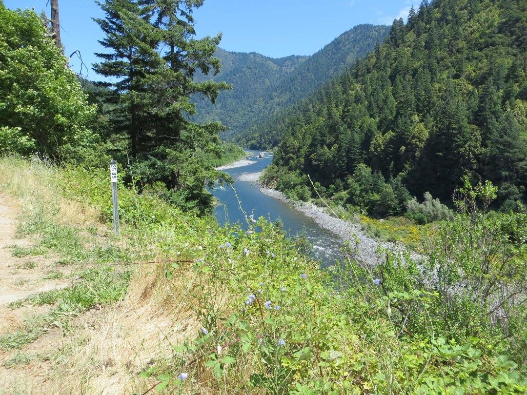 Trinity River, Hoopa Indian Reservation.Sasquatch habitat-N.Cal.