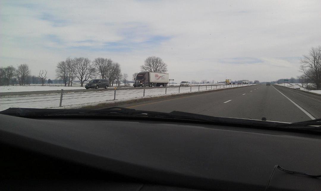 Update. Almost to Ohio. Weather still good. Roads clear.