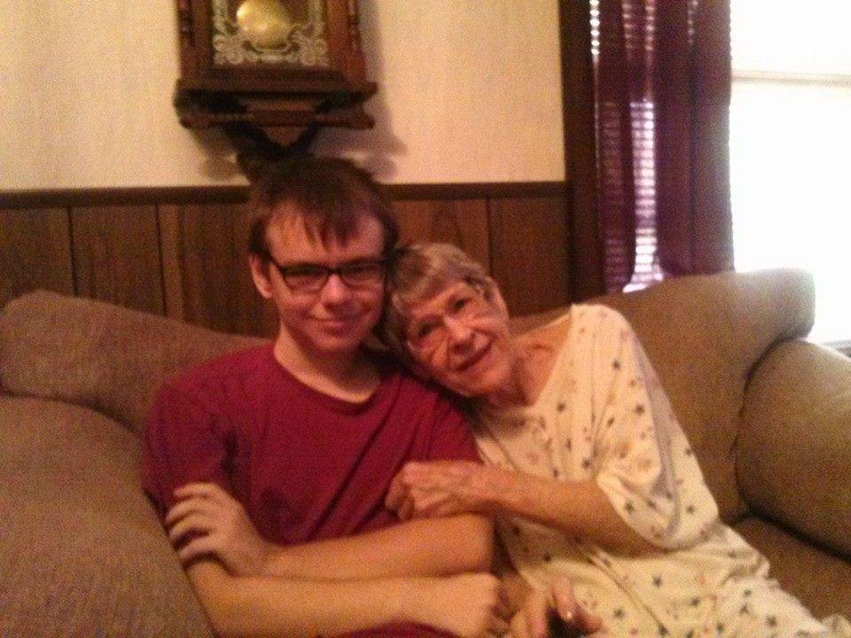 My mom and nephew