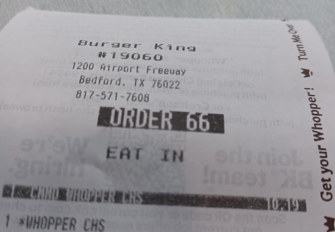 The Emperor has spoken...
The McJedi are traitors...
The Burger Wars have begun.