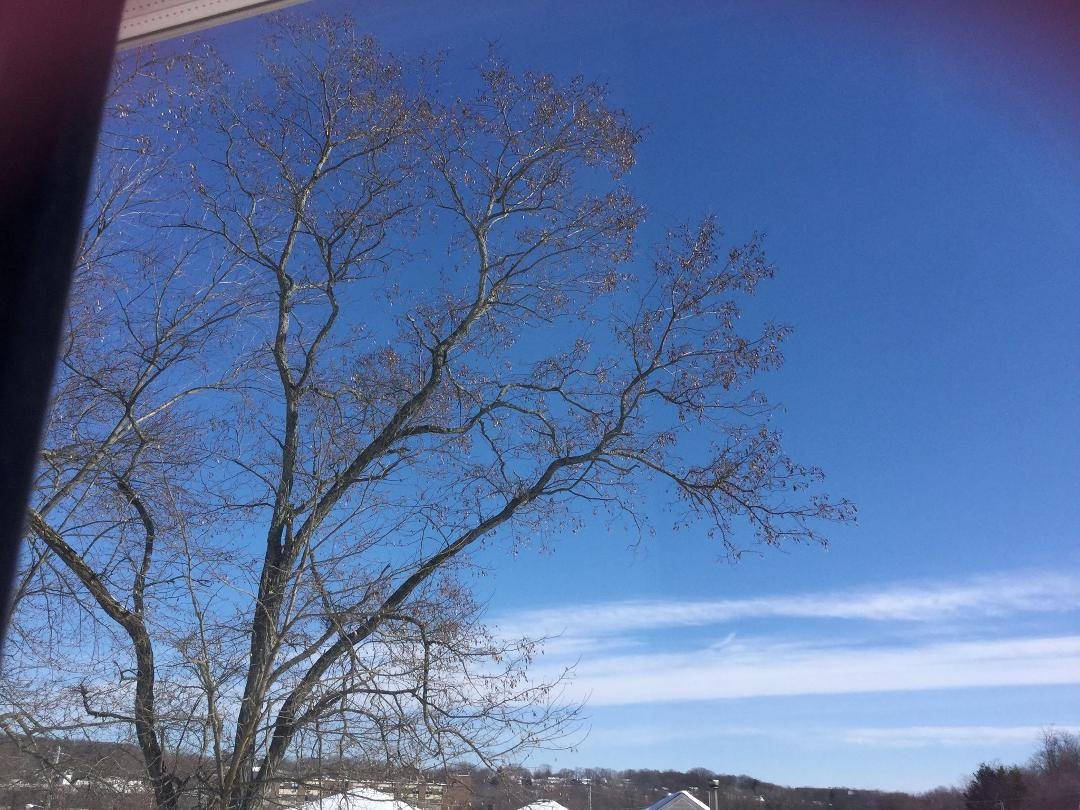 Blue skies...