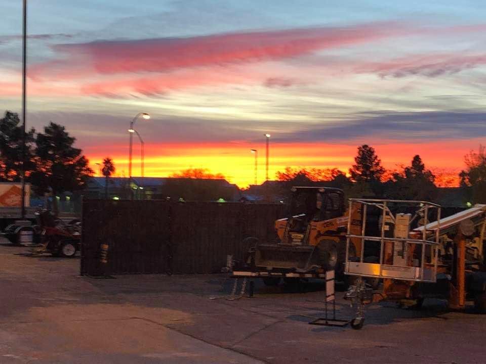 Beautiful sunrise over East Las Vegas