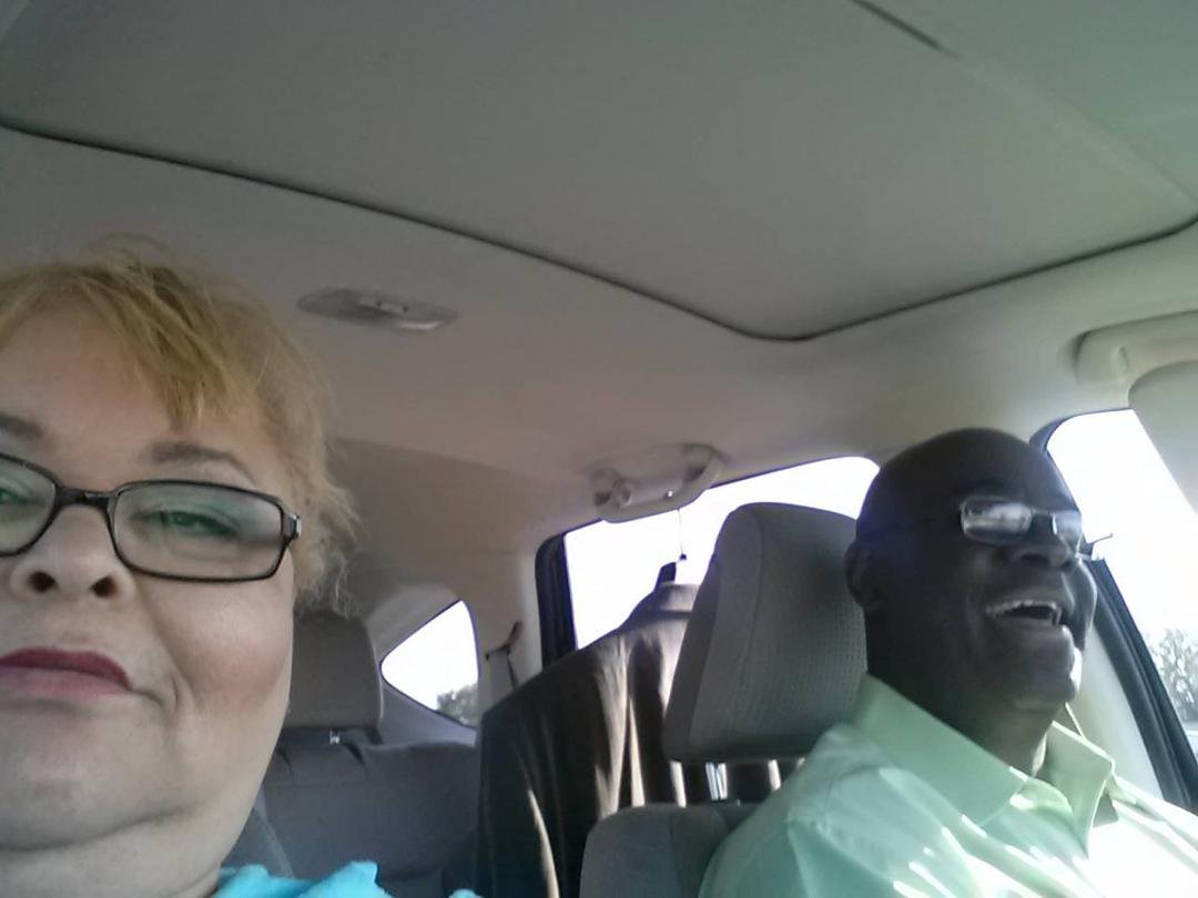 Driving home from San Antonoio. With my love Dave!