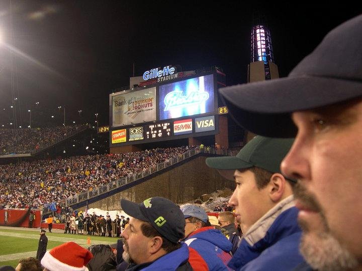Me at Pats game far right