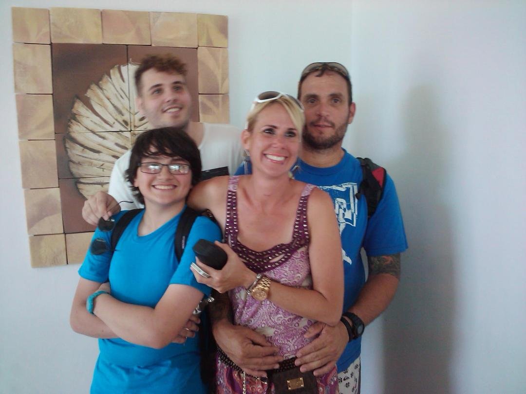 My son Kirk and family, Glenda, Roni, and Clay .