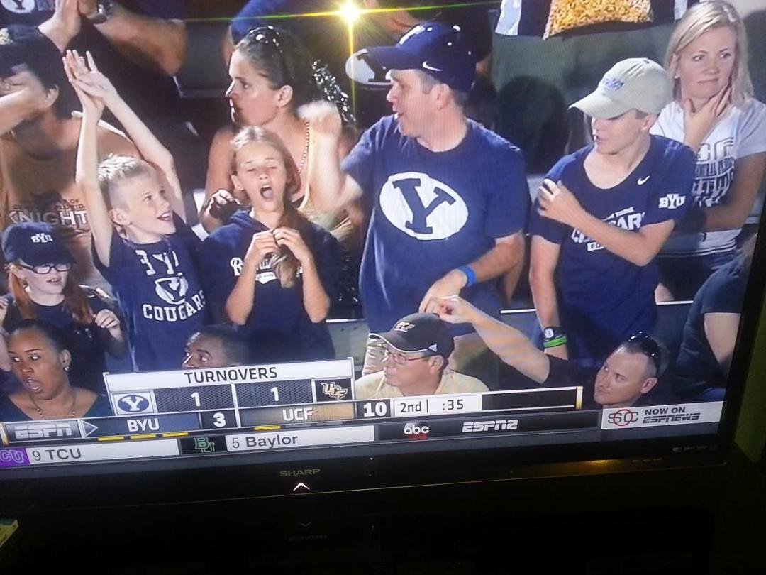 Jim jason lucas on tv at ucf game