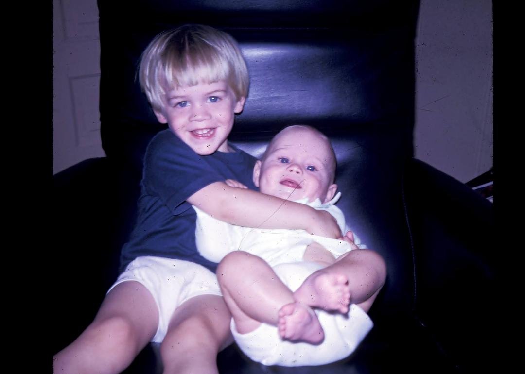 TBT - Brotherly love. 1971.  Morning my two wonderful sons, love you both.