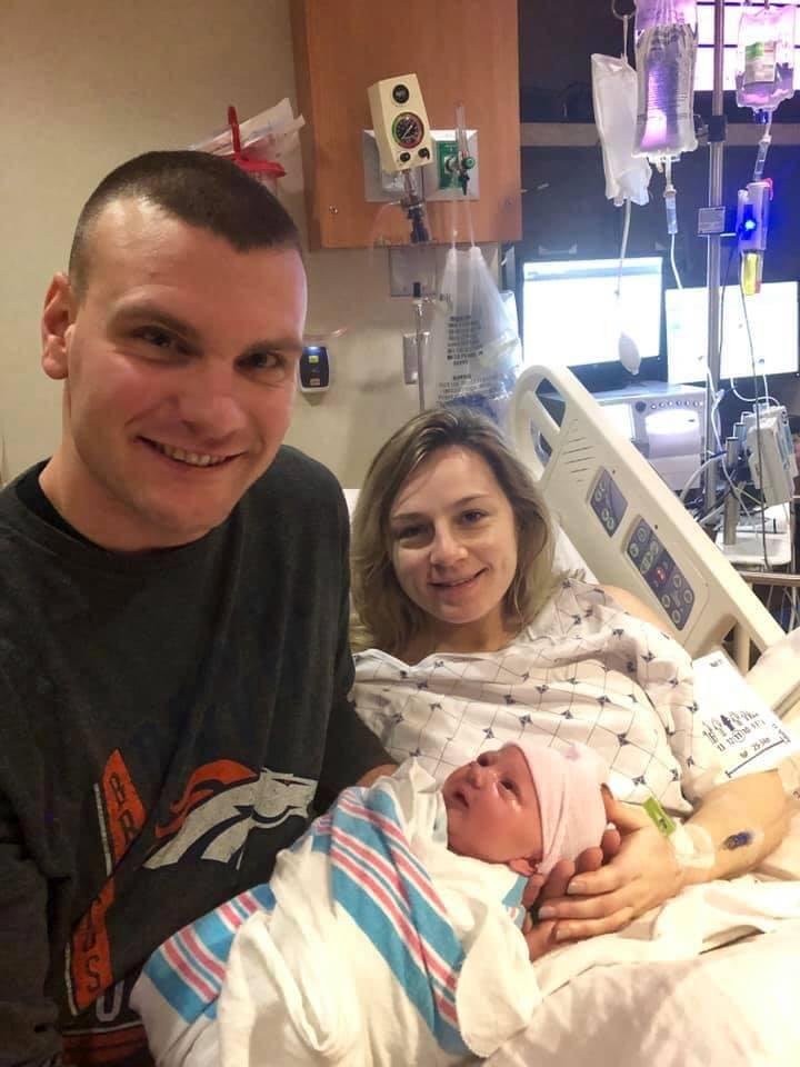 My new Great Granddaughter. "Belle!!! Born 5:28pm, 1/25/2019. 7.6 Pounds. 19.5 Inches.